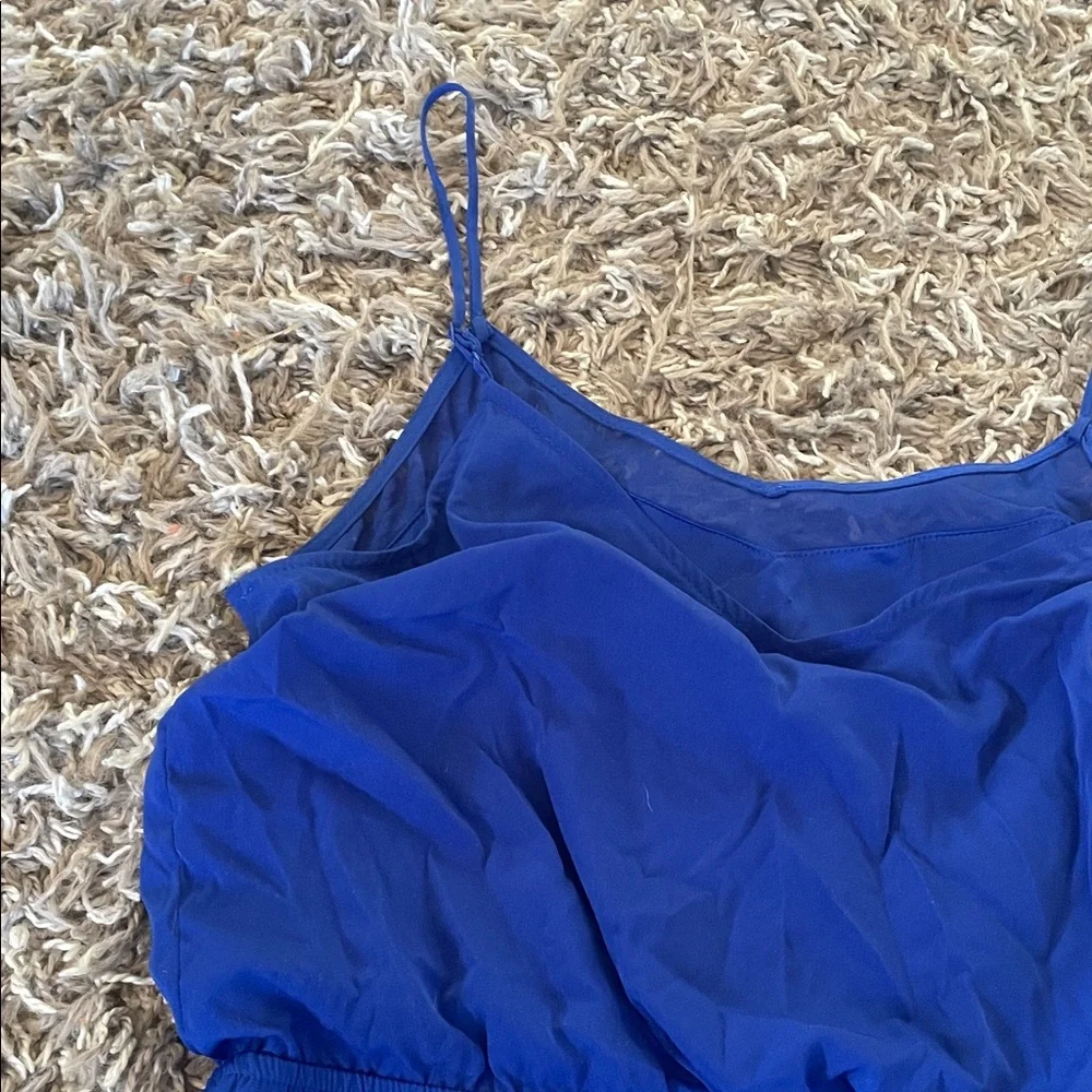 Express Blue Spaghetti Strap Dress size XS - Picture 10 of 14